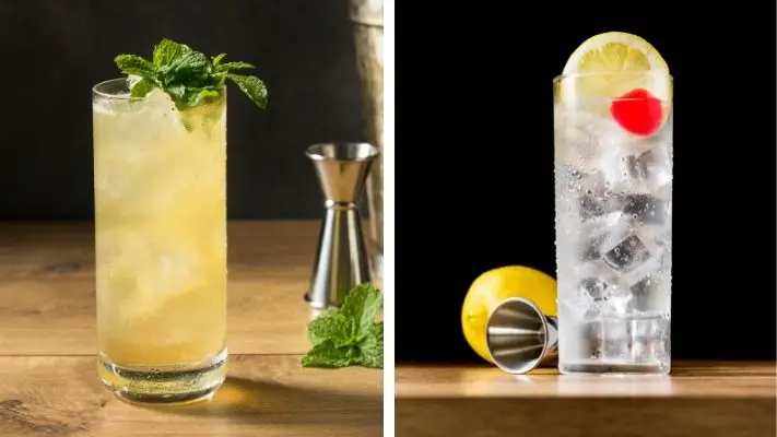 The Difference Between The Gin Fizz and The Tom Collins